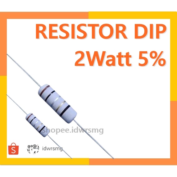 Resistor 510K 2W 510K ohm 5% 510K kiloohm 2watt