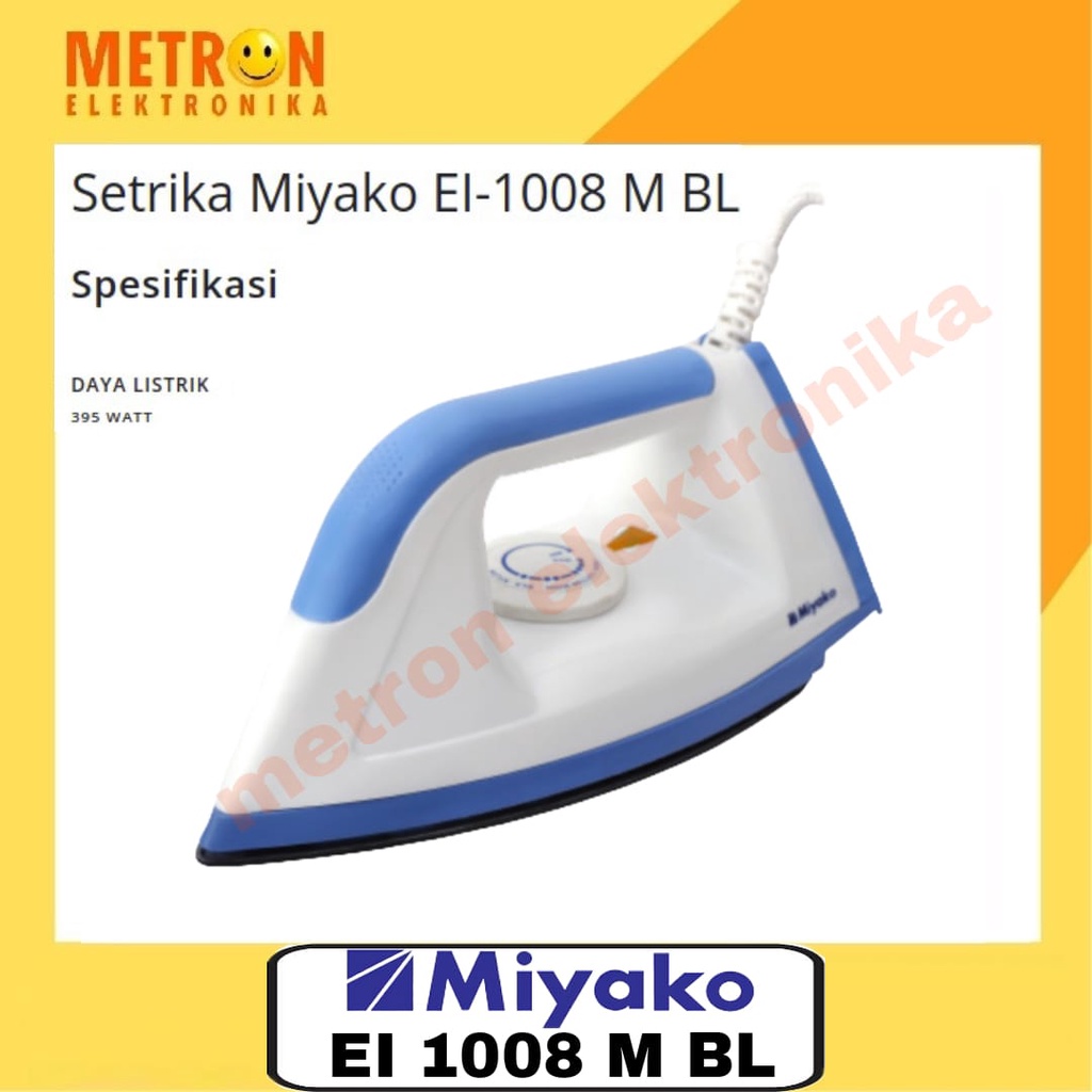 MIYAKO EI 1008 MBL BLUE IRON / SETRIKA / GOSOKAN / EI1008MBL
