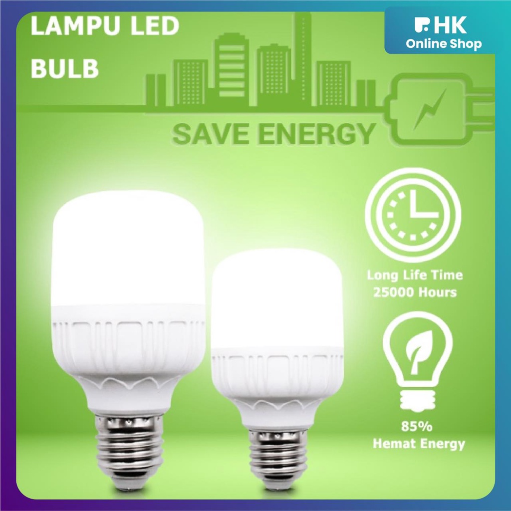 HK-Lampu Led kamar Jumbo / Bohlam LED Kapsul 5w/10w/15w/20w/30w/50w  lampu LED Hemat Energi LED Bulb E27