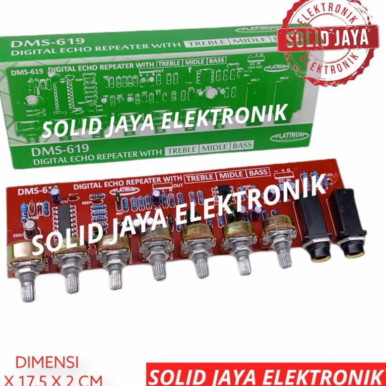 ☄ KIT DIGITAL ECHO REPEATER PLUS TREABLE MIDLE MIDDLE BASS MIC KARAOKE PREAMP PRE AMP PRE-AMP MICROP