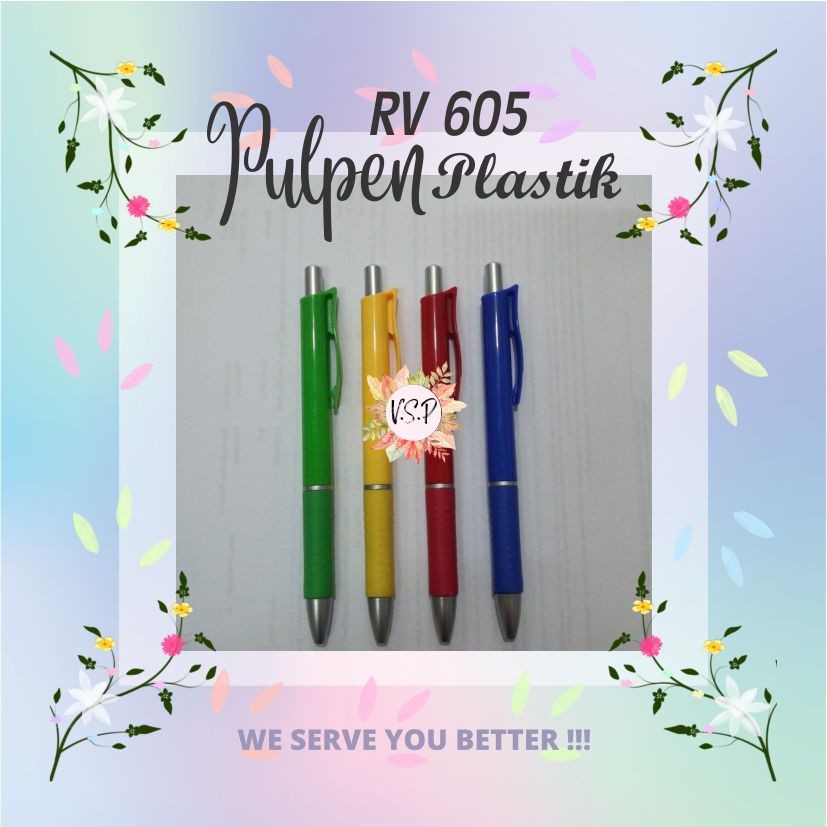 

Pulpen Plastik RV 605 / Souvenir Wedding Seminar kit Murah