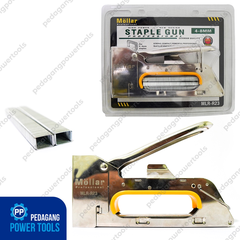 MOLLAR R23 Staple Gun Tacker 4-8 mm Staples Tembak Steples Jok Hekter