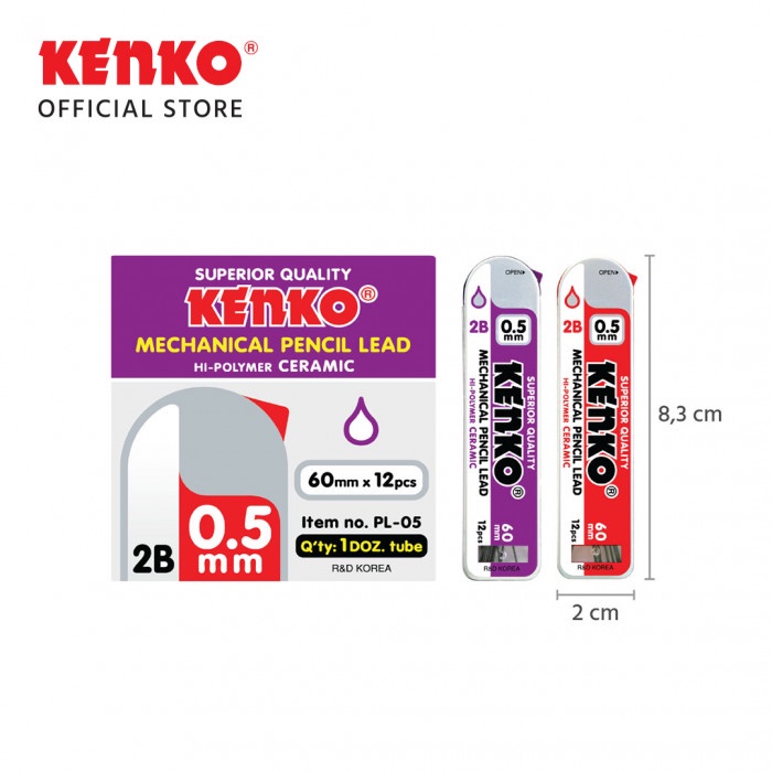 

Kenko Pencil Lead PL-05 ( 0.5mm ) ( 1 Lusin )