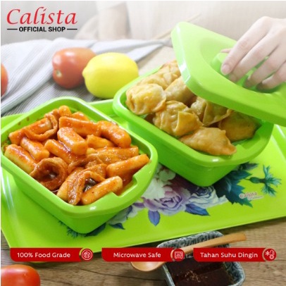 Calista Lopan Tempat Saji Makanan dan Nampan Set 3 in 1