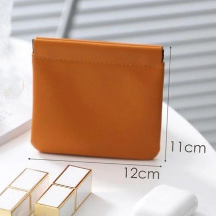 Dompet Lipstik Tas Organiser Kabel Kulit