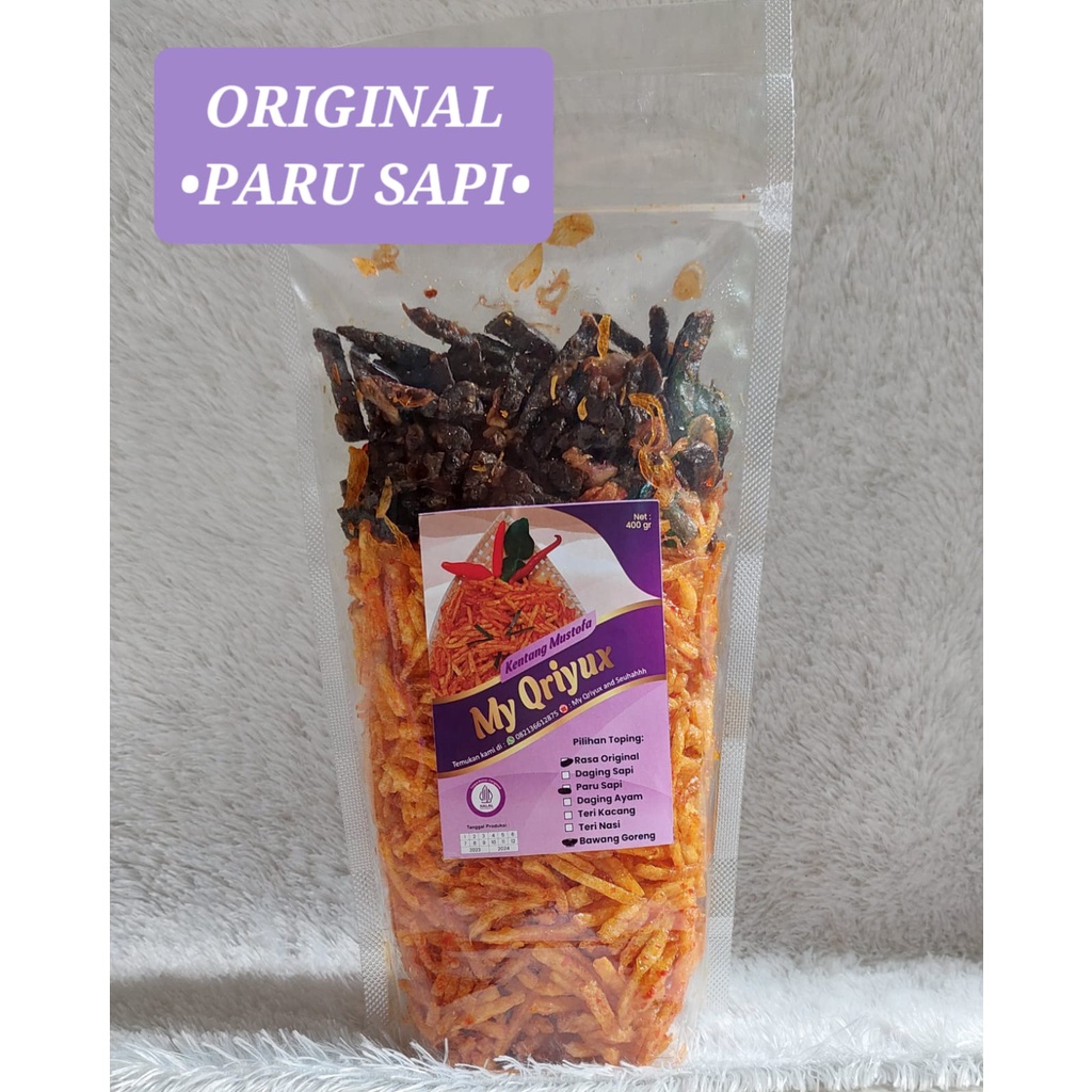 

400gram Kering Kentang Mustofa dengan Paru Sapi
