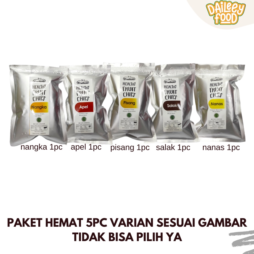 

PAKET HEMAT 5x100 Gram Kripik Keripik Nangka Apel Pisang Salak Nanas - Frutten Oleh-Oleh Khas Malang