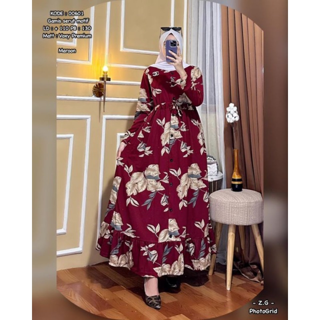 GAMIS VOXY POLKA KANCING SERUT GAMIS VOXY PREMIUM GAMIS BUSUI GAMIS KEKINIAN GAMIS CANTIK PAKAIAN WA