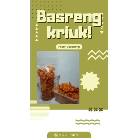 

Basreng Viral / Basreng Kriuk Pedas Balado 100gram