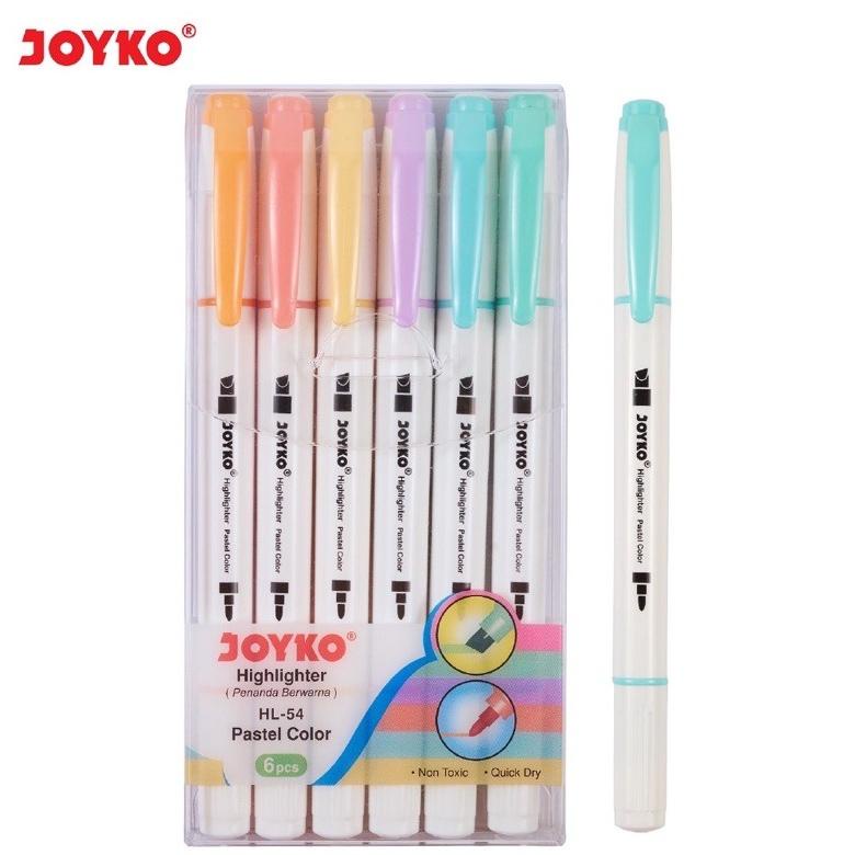 

Super Trending Highlighter Penanda Joyko HL-54 1 Set 6 Pcs 6 rna