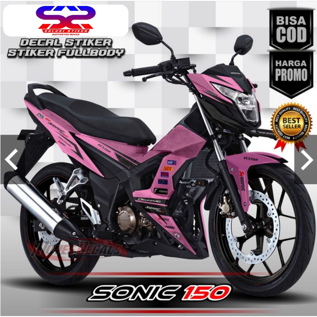 Stiker Decal Sonic 150 Full Body Full Body Honda Sonic 150 Striping Sonic 150 Full Body Pink