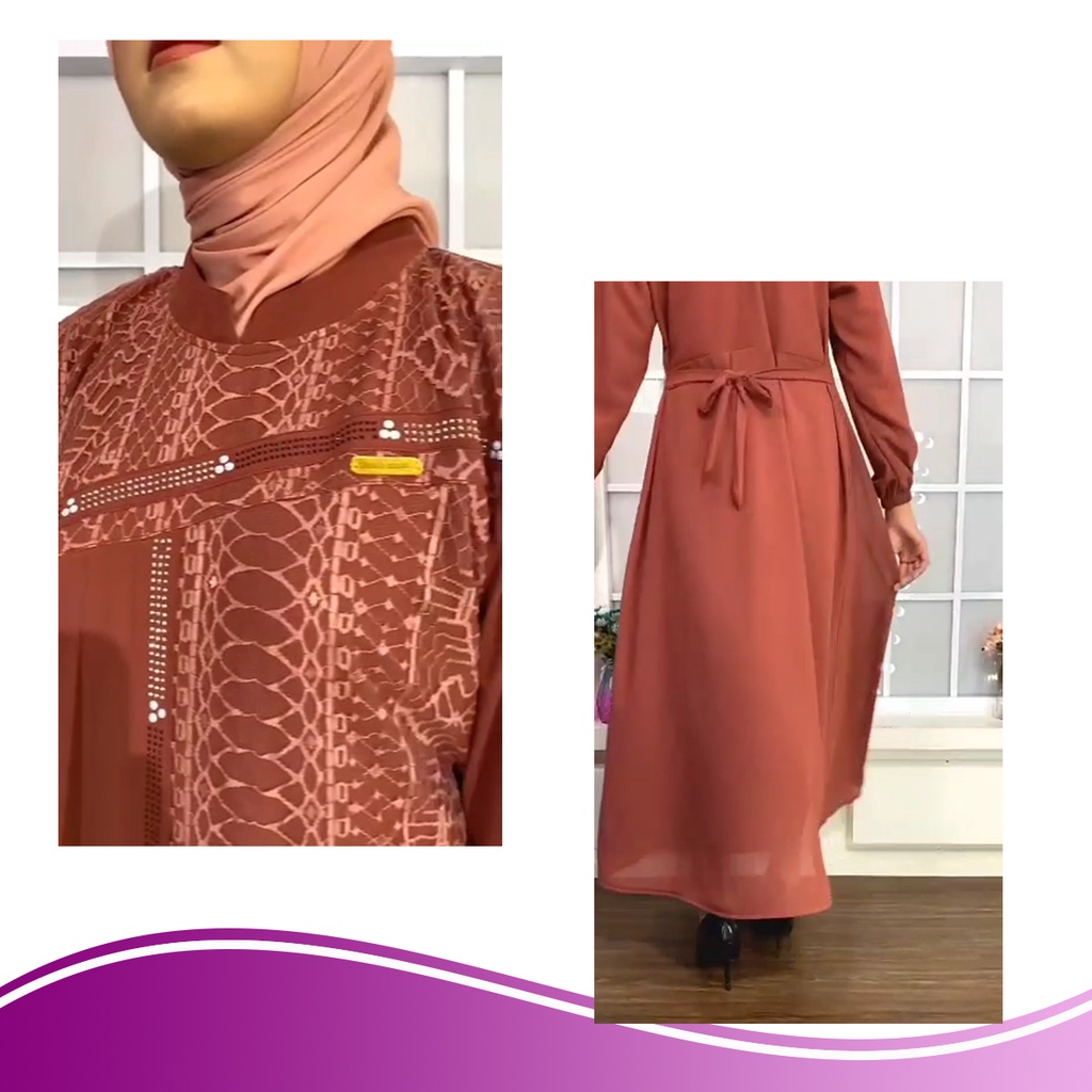 Shakira Dress Gamis Lebaran dan kondangan Fashion Muslim Wanita Terbaru By Mugfa LD 110 BY Mugfa