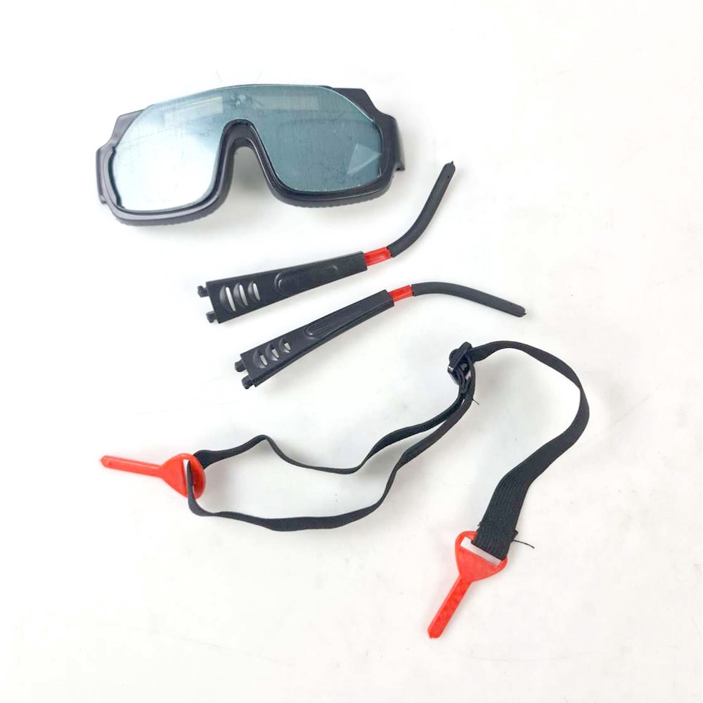 Kacamata Las Otomatis Auto Darkening Soldering Googles - Black(CoverAbu-abu)