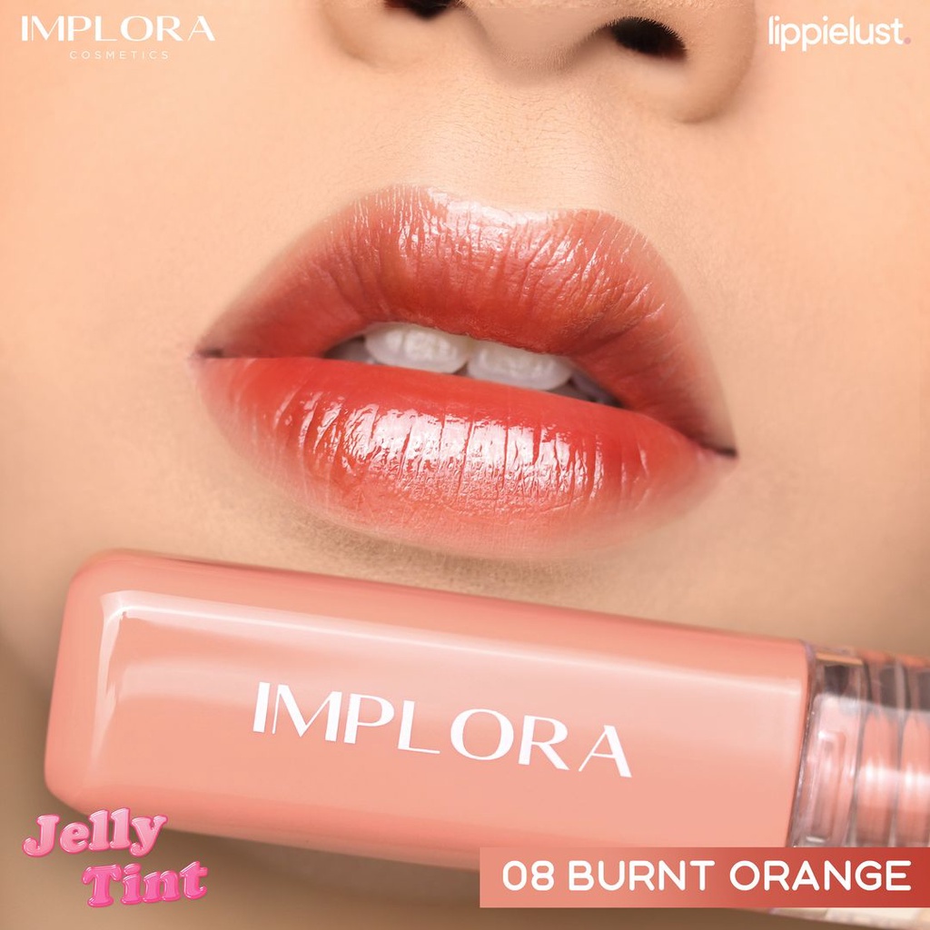NUZ IMPLORA Cheek & Liptint | Impora Cheek & Lip Tint Liptin | Implora Jelly Tint | TnT Beauty Shop-08 BRUNT ORANGE