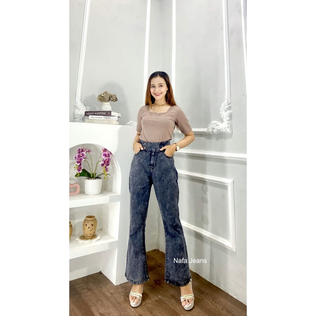 CELANA CUTBRAY HIGHWAIST LOOSE PINGGANG TINGGI KANCING 2