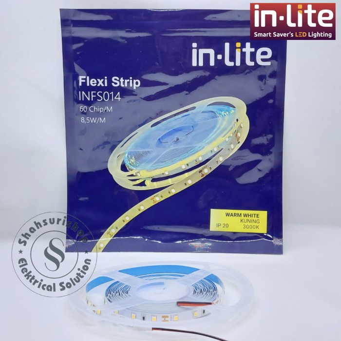 Terlaris Inlite Flexi Strip Led Strip Infs014 60 Chip/M 8.5W/M Ip20 Dc 12V