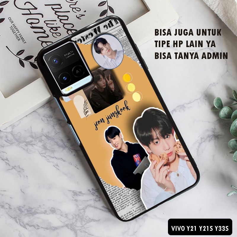 Casing Case Hp kekinian JUNG KOOK BTS case Vivo Y21 / Y21s / Y21T / Y21A / Y33s - Fashion Case Cassi