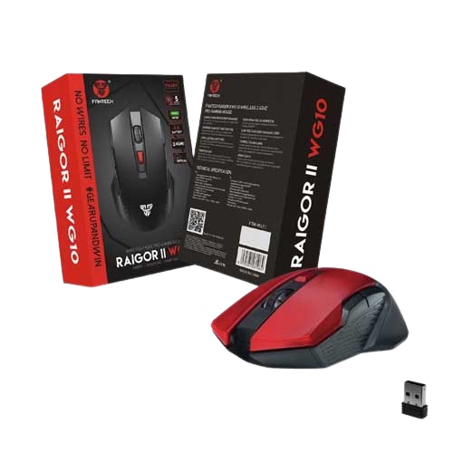 FANTECH MOUSE WIRELESS GAMING RAIGOR II WG10 RED