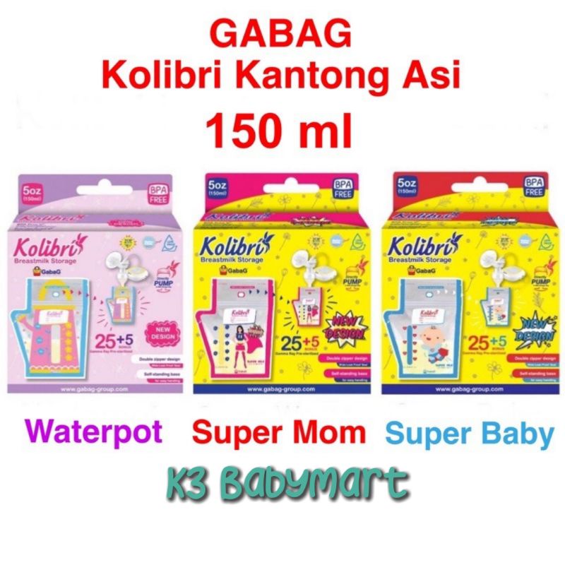 Kantong Asi Gabag 100ml 120ml 150ml plastik asi kantung asip breastmilk storage bags