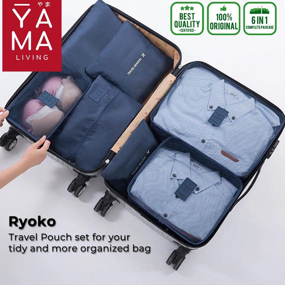 PALING DICARI YAMA RYOKO Tas Travel Set 6 in 1 Pouch Organizer Tas Penyimpanan Pakaian Storage Bag