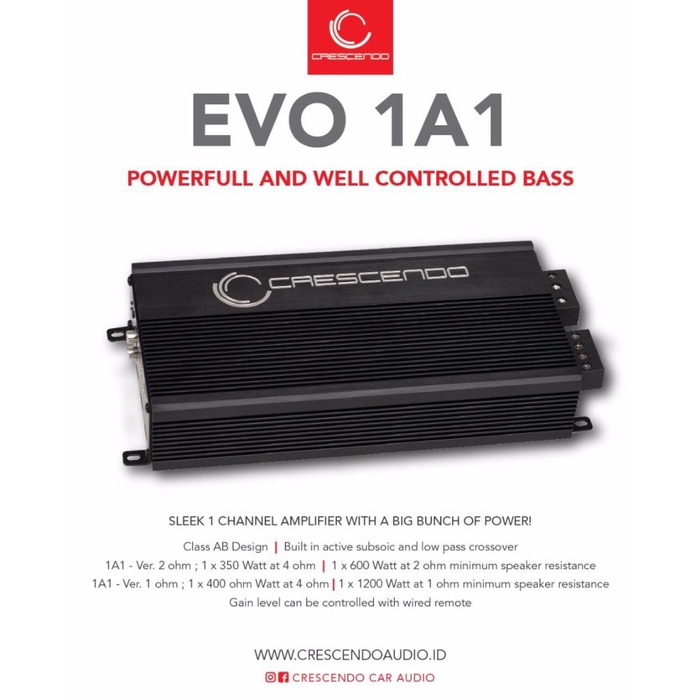 Terlaris Power 4Ch Power Crescendo 4Ch Power Crescendo Evo 1A1 Crescendo Evo 4C