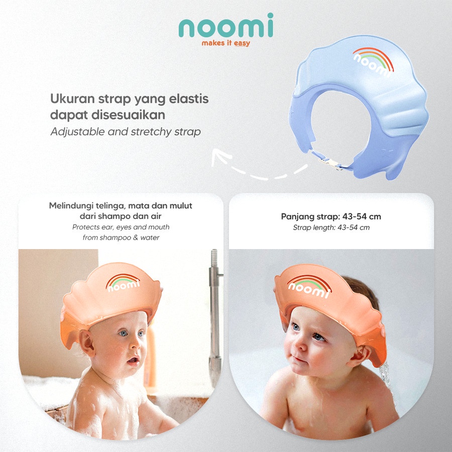 Noomi Shower Hat - Shower Cap Topi Keramas Anak