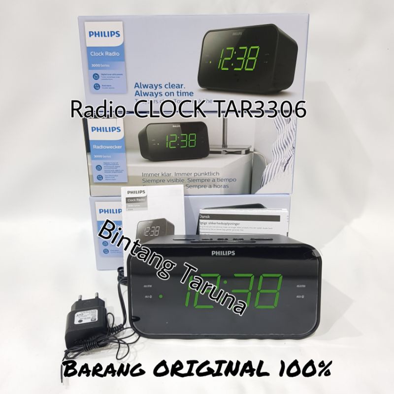 Radio Philips TAR3306 Radio Jam Digital Philips TAR3306 Clock Radio Philips R3306