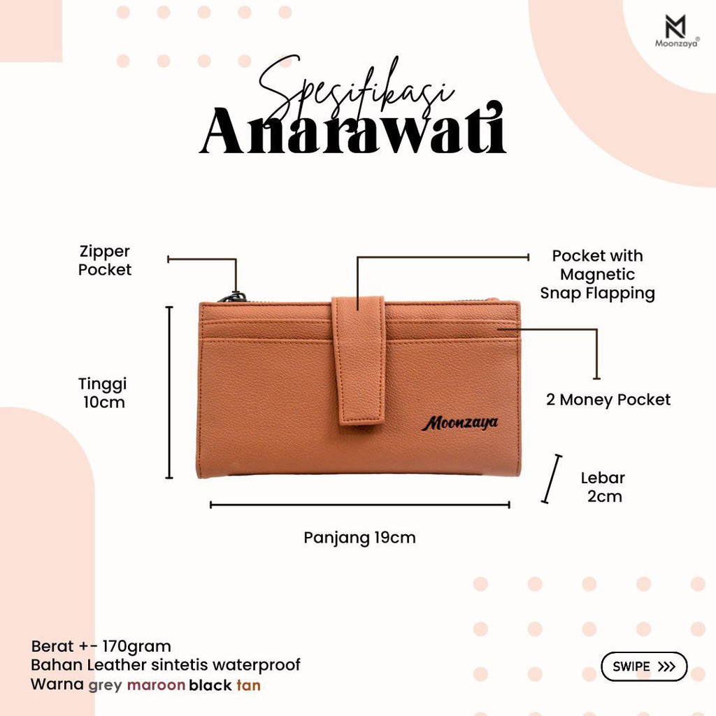 Dompet Panjang Anarawati Original Moonzaya