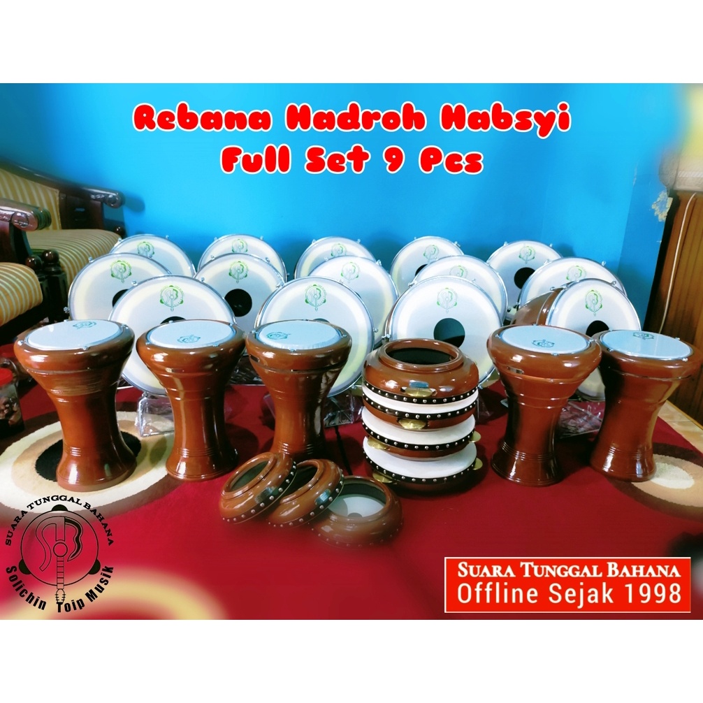 Jual Hadroh Habsyi Full Set dengan Darbuka Dumbuk Batu Solichin Toip