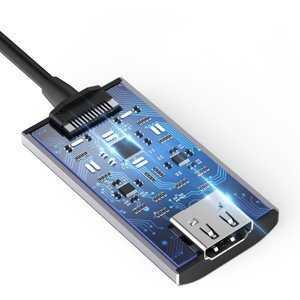 CHOETECH Kabel Adapter Converter USB Type C to HDMI 8K - HUB-H16 - Gray