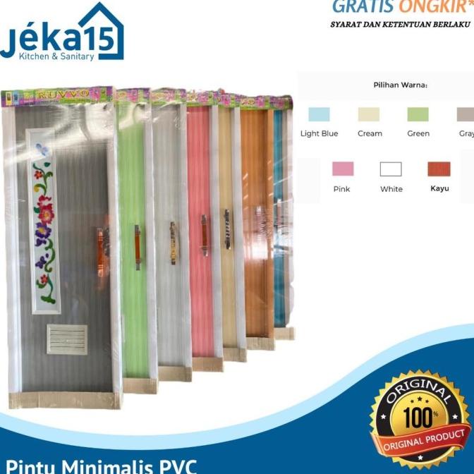 Pintu Kamar Mandi Minimalis / Pintu Pvc Minimalis Cermin Emeraldmartt