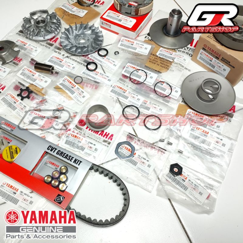 paket cvt full set mio sporty smile soul fino ori ygp original yamaha paket fullset isi cvt