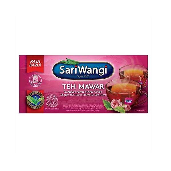 

SARIWANGI MAWAR TEA BAG ISI 25 PCS X 1.8 GR - TEH