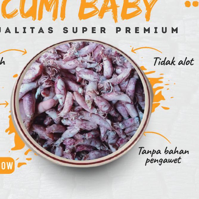 

✬ Baby Cumi Asin Semi Kering 1kg Kualitas Super Premium ☻