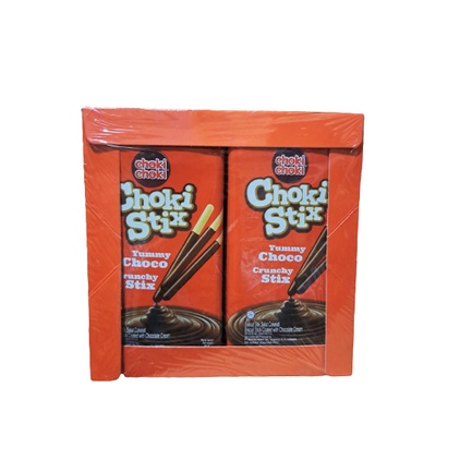 

Choki Choki Stix Biskuit Stik Coklat isi 12pcs x 27g