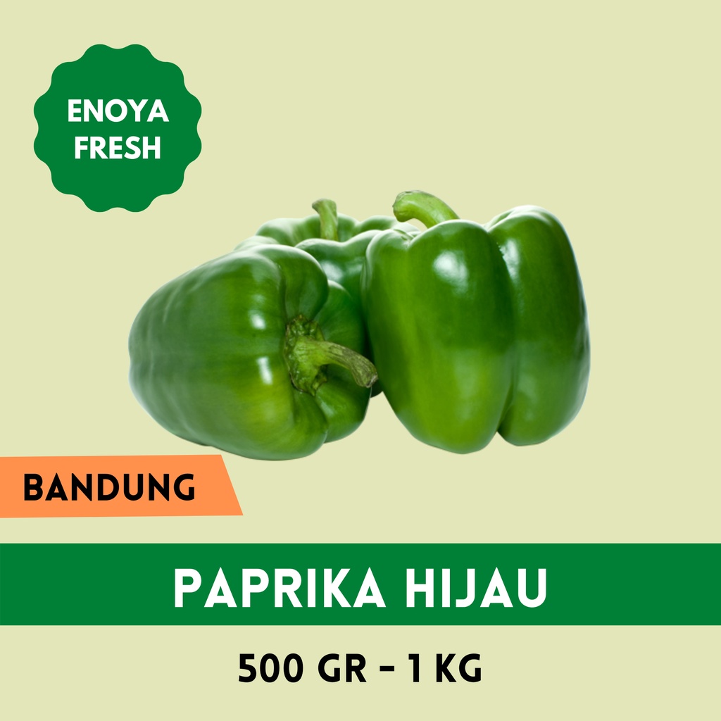 

Paprika Hijau 500 gram - 1kg Bandung