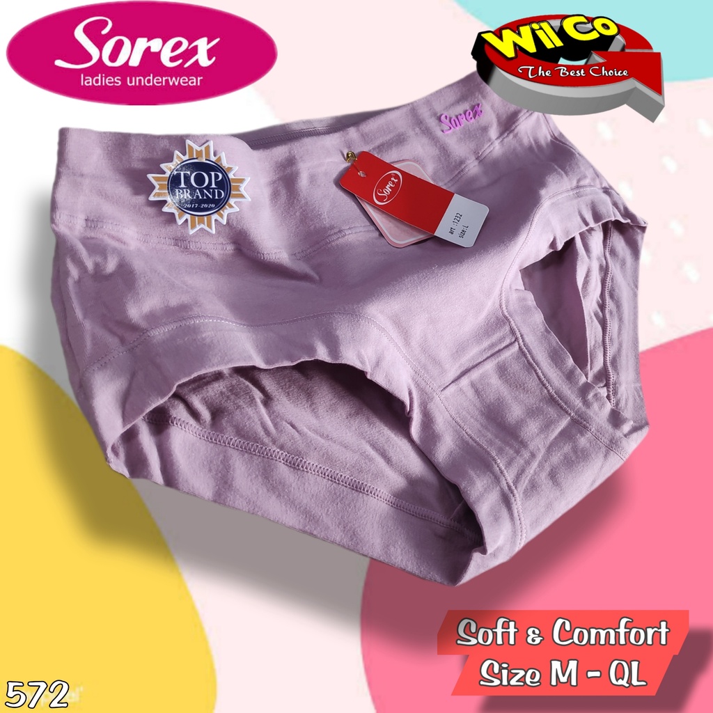 K572T - (HARGA PER 3 PCS) CELANA DALAM WANITA PAKAIAN WANITA PAKAIAN DALAM SOREX SIZE M - XXL