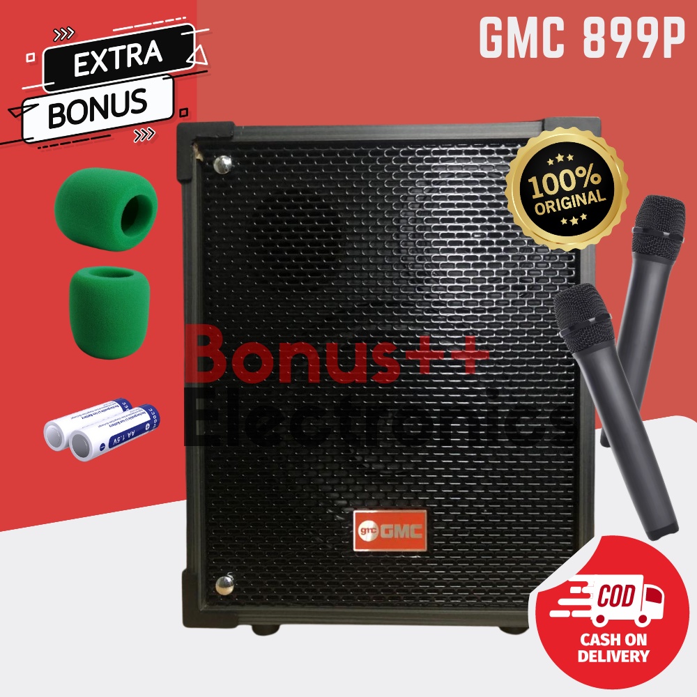 Speaker Portable Bluetooth GMC 899P ORIGINAL Free 2 Mic PLUS BONUS