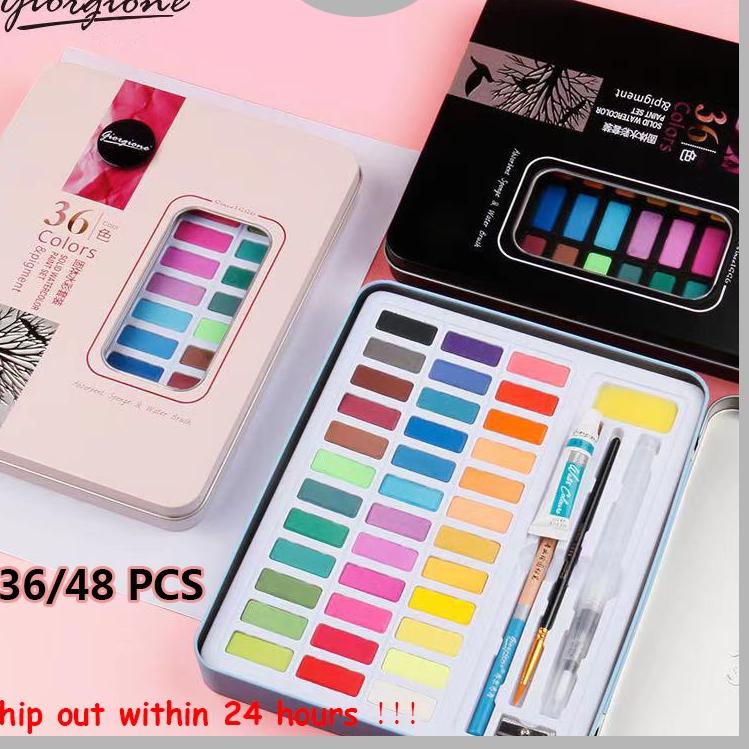

Trx Zz6Z0 Giorgione Watercolor Set 36 / 48 with Pearlescent Starry Colors - Cat Air