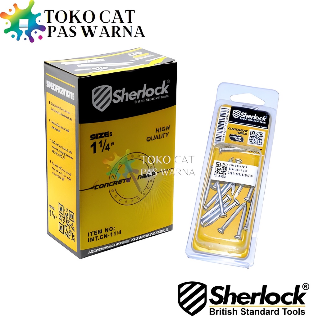 Paku Beton Galvanized SHERLOCK 1-1/4" 1-1/2" 2" 3" INCH