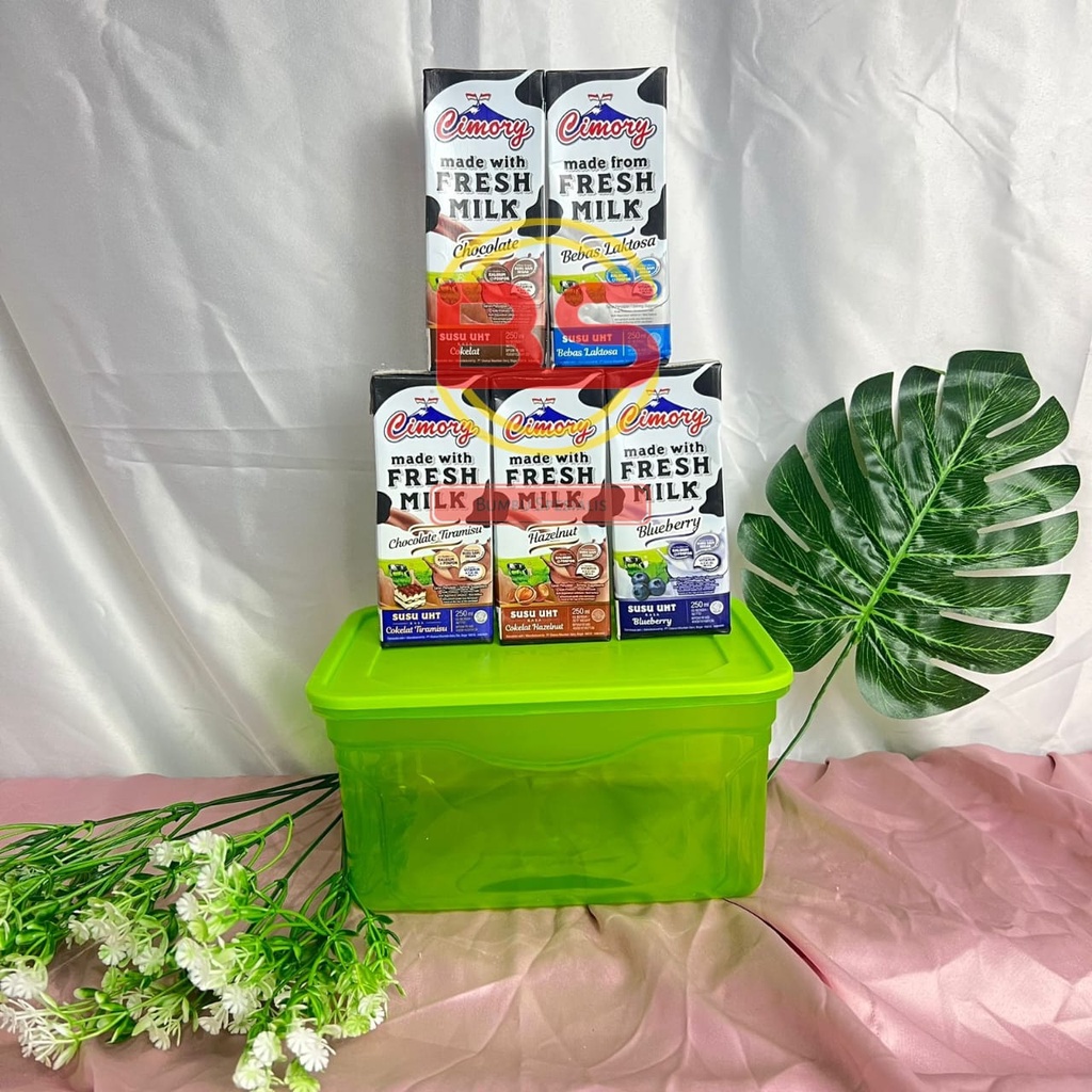 5 Susu UHT Cimory Fresh Milk 250 ml GRATIS 1 Toples Cantik