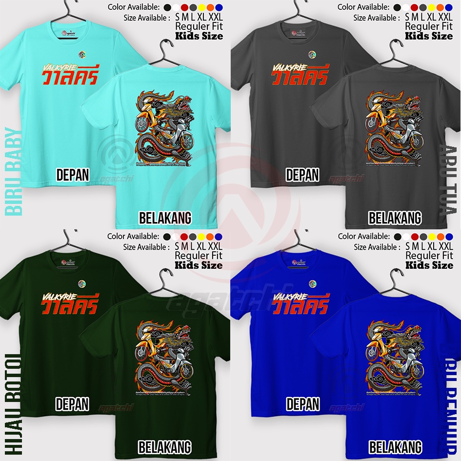 Baju Kaos Atasan Anak Laki - Laki Agatchi Motif Valkyrie - Thai Look Racing