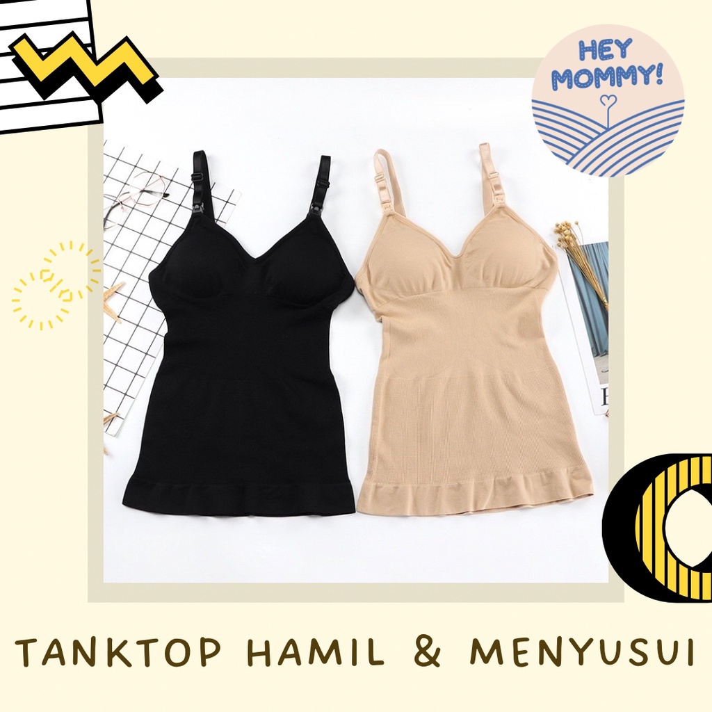 HEYMOMMY.ID - Tanktop Hamil &amp; Tanktop Menyusui ••| Tanktop hamil menyusui