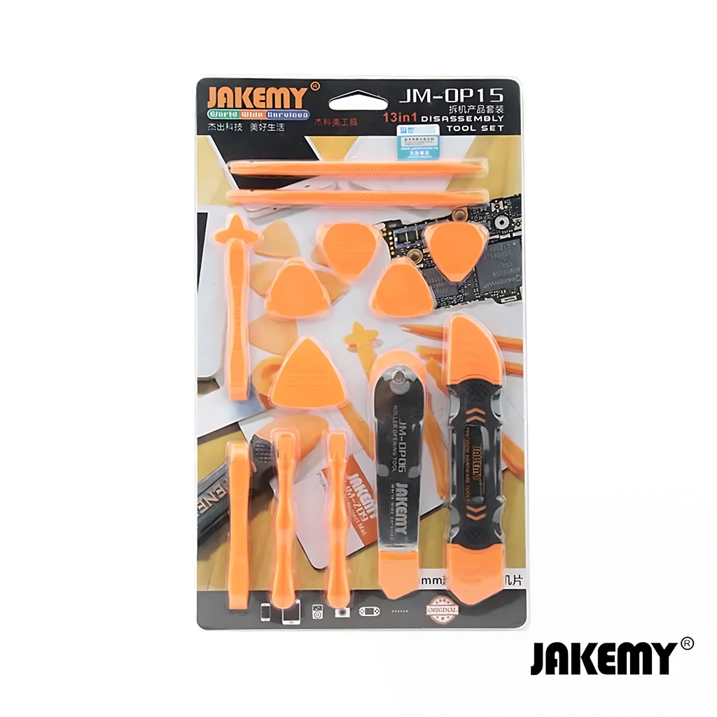 Jakemy Opening Tool Congkelan Stainless Steel Roller Lengkap Set Original JM-OP15