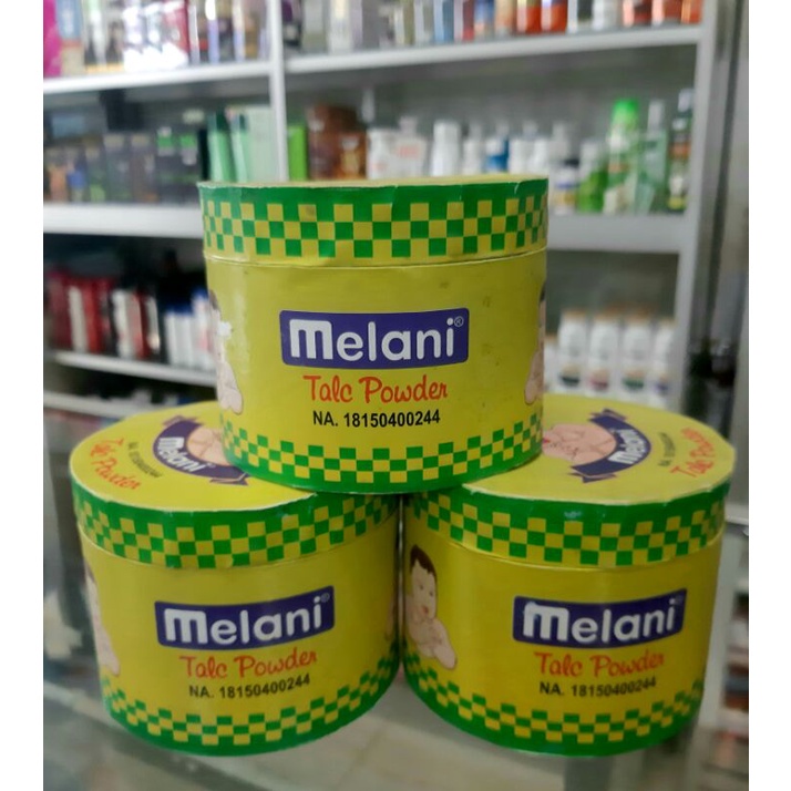 MELANI Bedak Tabur Bayi Talc Powder 150 GR - Kemasan Pot Dus