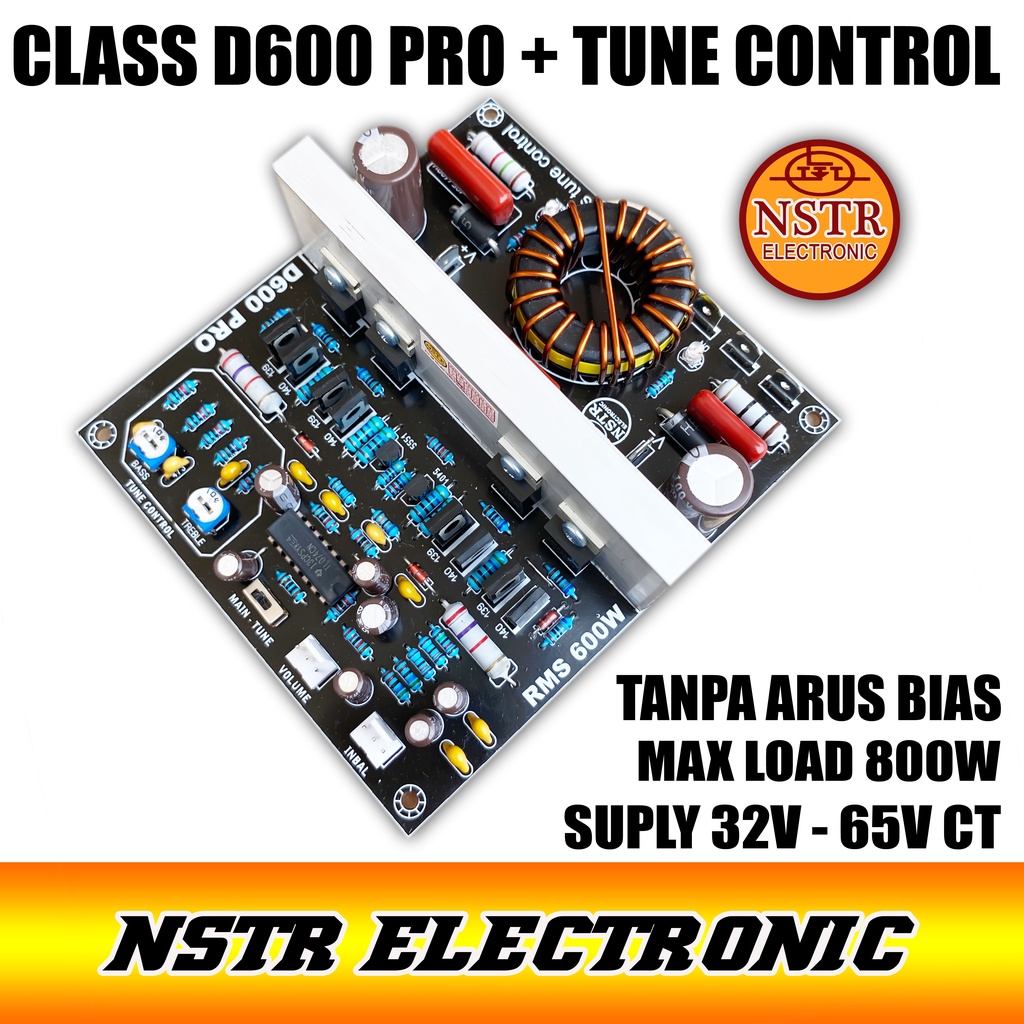 CLASS D600 PRO DILENGKAPI TUNE CONTROL TANPA ARUS BIAS