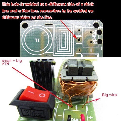 GOSEND Module 15KV High Voltage DC 3.7V-4.2V Generator Arc Inverter Ignition Coil DIY With PCB 15Kv
