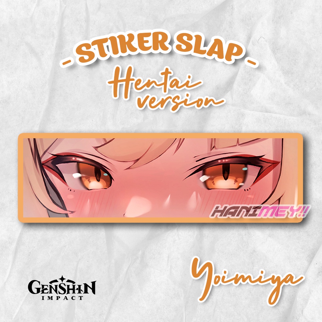 

Stiker Slap Yoimiya Hent4i / Anime ahegao sticker Waterproof