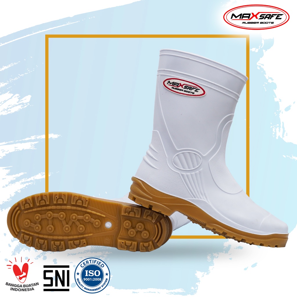 Sepatu Boot Pendek Toyobo &amp; MaxSafe Putih