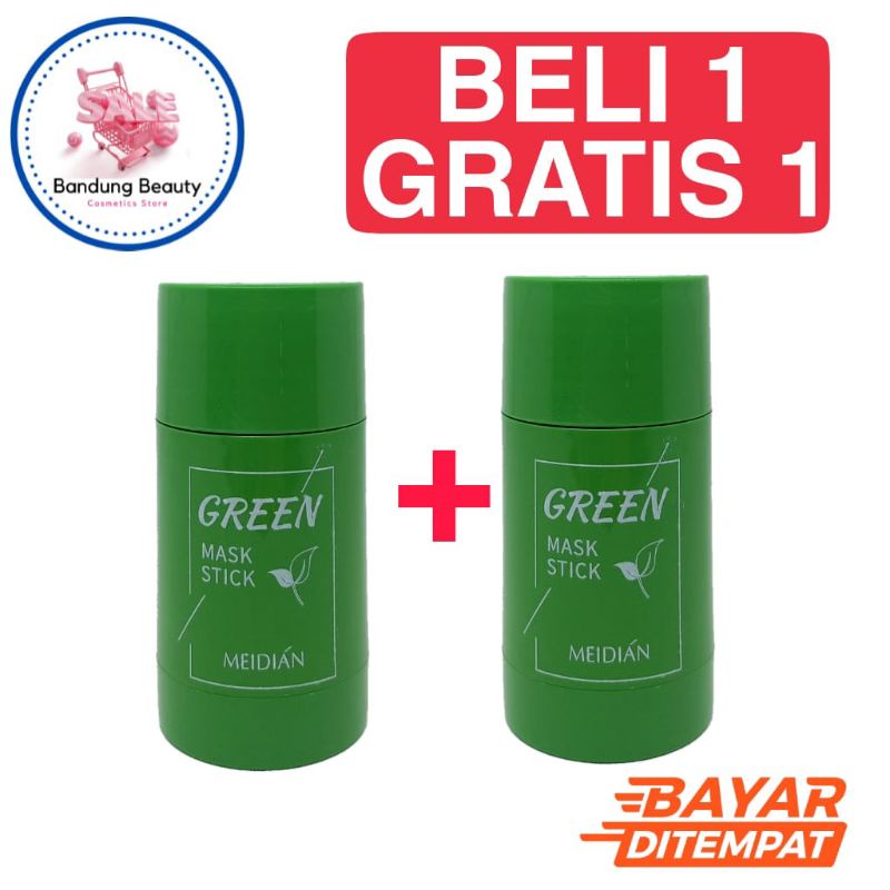 BUY 1 GET 1 ORIGINAL GREEN MASK STICK MEIDIAN/MASKER GREEN TEA ORIGINAL GREEN MASK STICK MASKER JERA